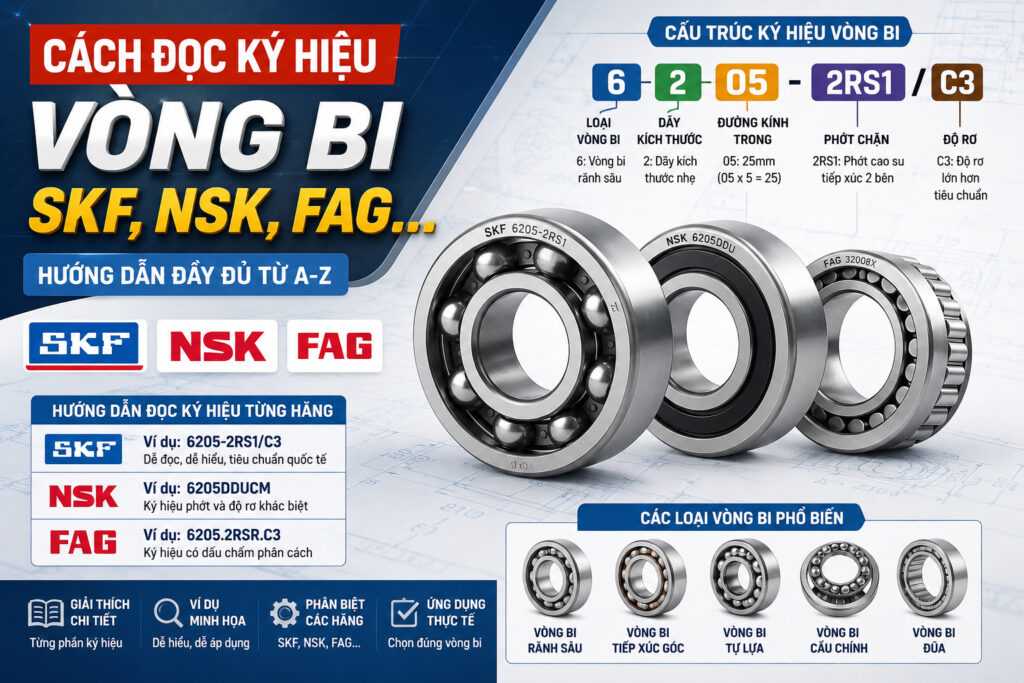 Cách đọc ký hiệu vòng bi
